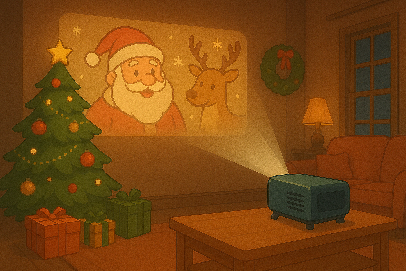 Christmas projection ✨ Make your NZ home glow 🎄